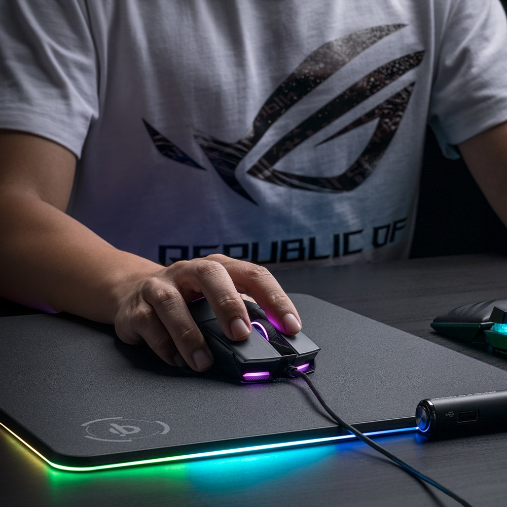ASUS ROG Strix Impact II Gaming-Maus, Schwarz