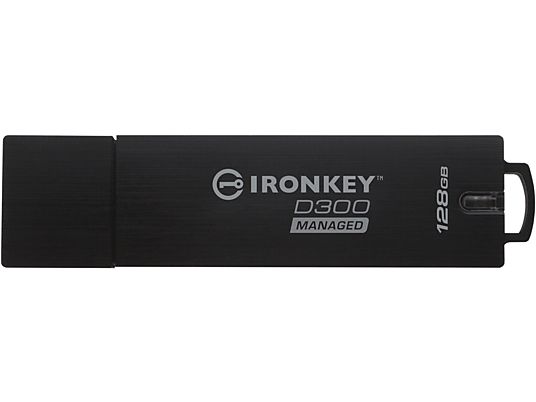 KINGSTON Ironkey D300 - Clé USB  (128 GB, Noir)