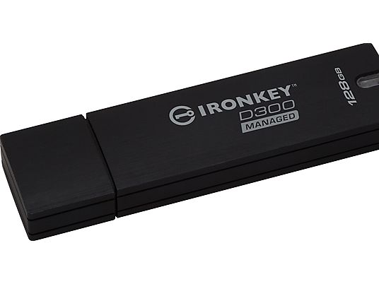 KINGSTON Ironkey D300 - Clé USB  (128 GB, Noir)