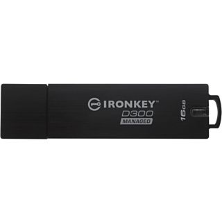 KINGSTON Ironkey D300 - Clé USB  (16 GB, Noir)