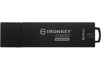 KINGSTON Ironkey D300 - Clé USB  (64 GB, Noir)