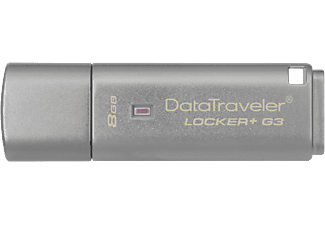 KINGSTON DataTraveler Locker+ G3 - Clé USB  (8 GB, Argent)