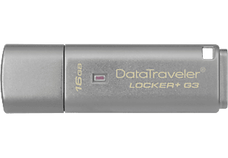 KINGSTON DataTraveler Locker+ G3 - Chiavetta USB  (16 GB, Argento)