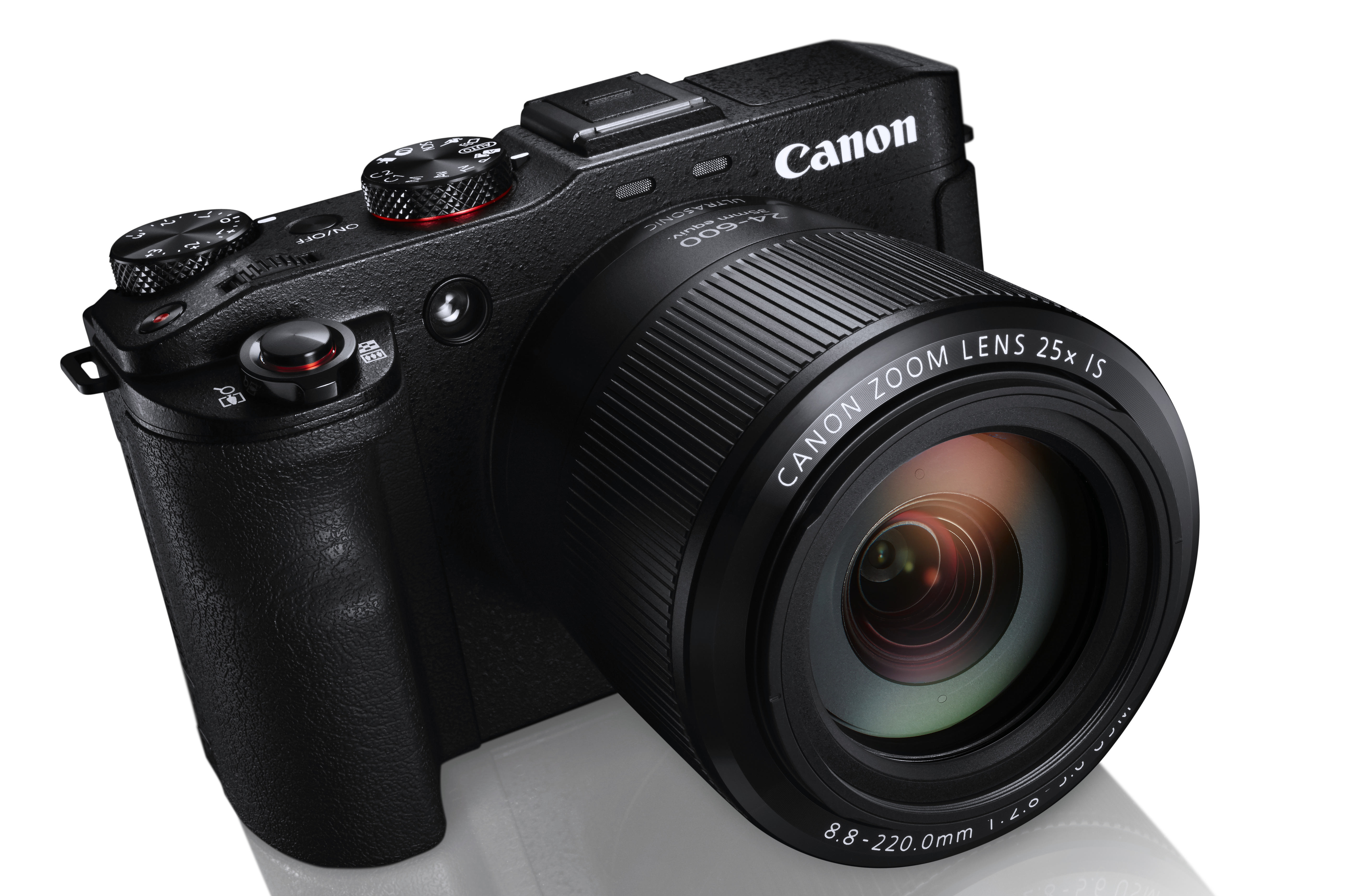 CANON PowerShot G3 X Digitalkamera Schwarz, 25fach opt. Zoom, Touchscreen-LCD (TFT), WLAN