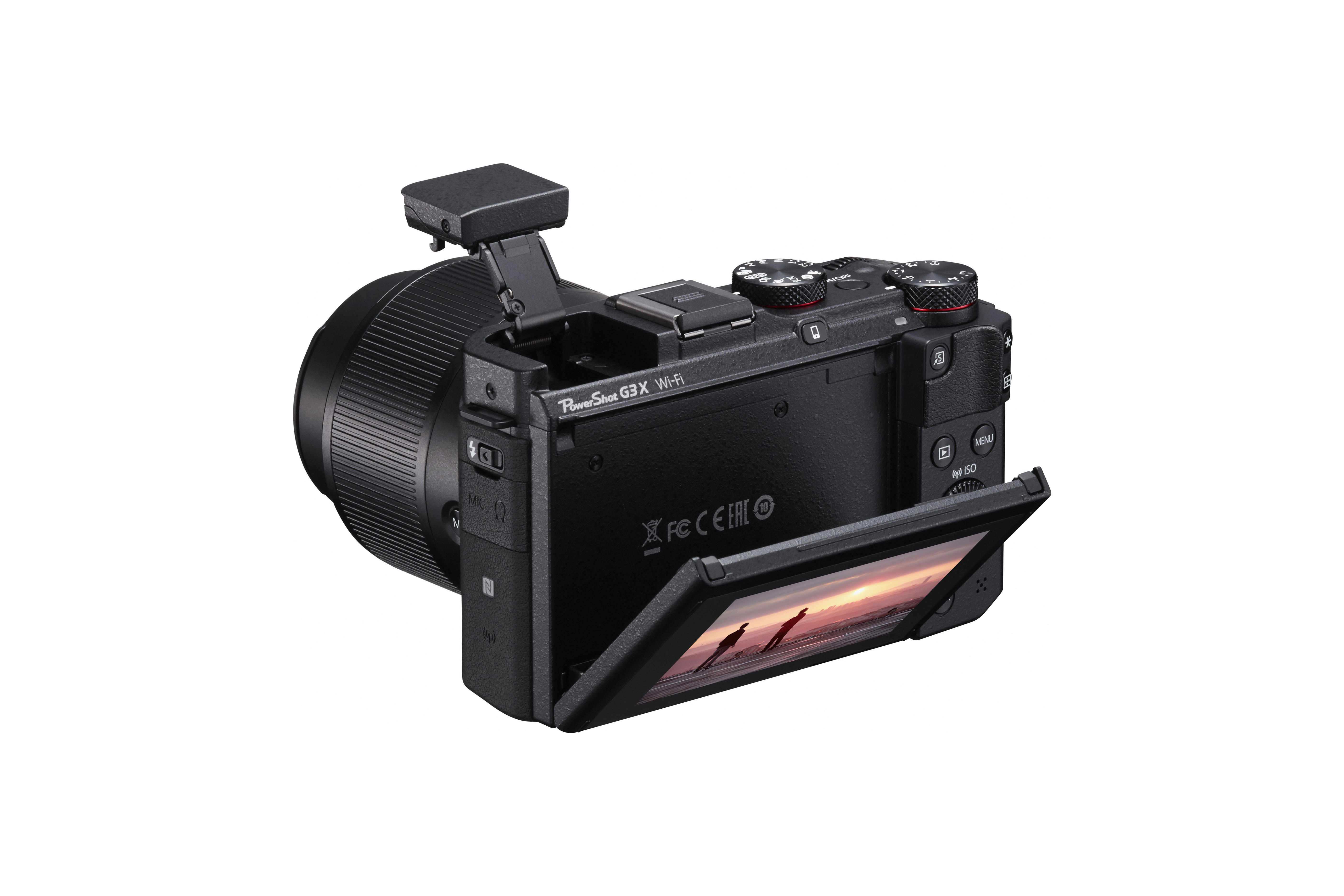 CANON PowerShot G3 X Digitalkamera Schwarz, 25fach opt. Zoom, Touchscreen-LCD (TFT), WLAN