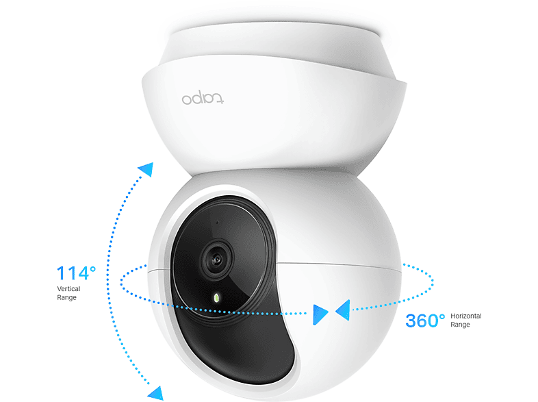 TP-Link Tapo C200, Überwachungskamera (Anzahl Kameras: 1, für Innen, Nachtsichtfunktion, Netzbetrieb, Weiß) — Foto 2 von 2