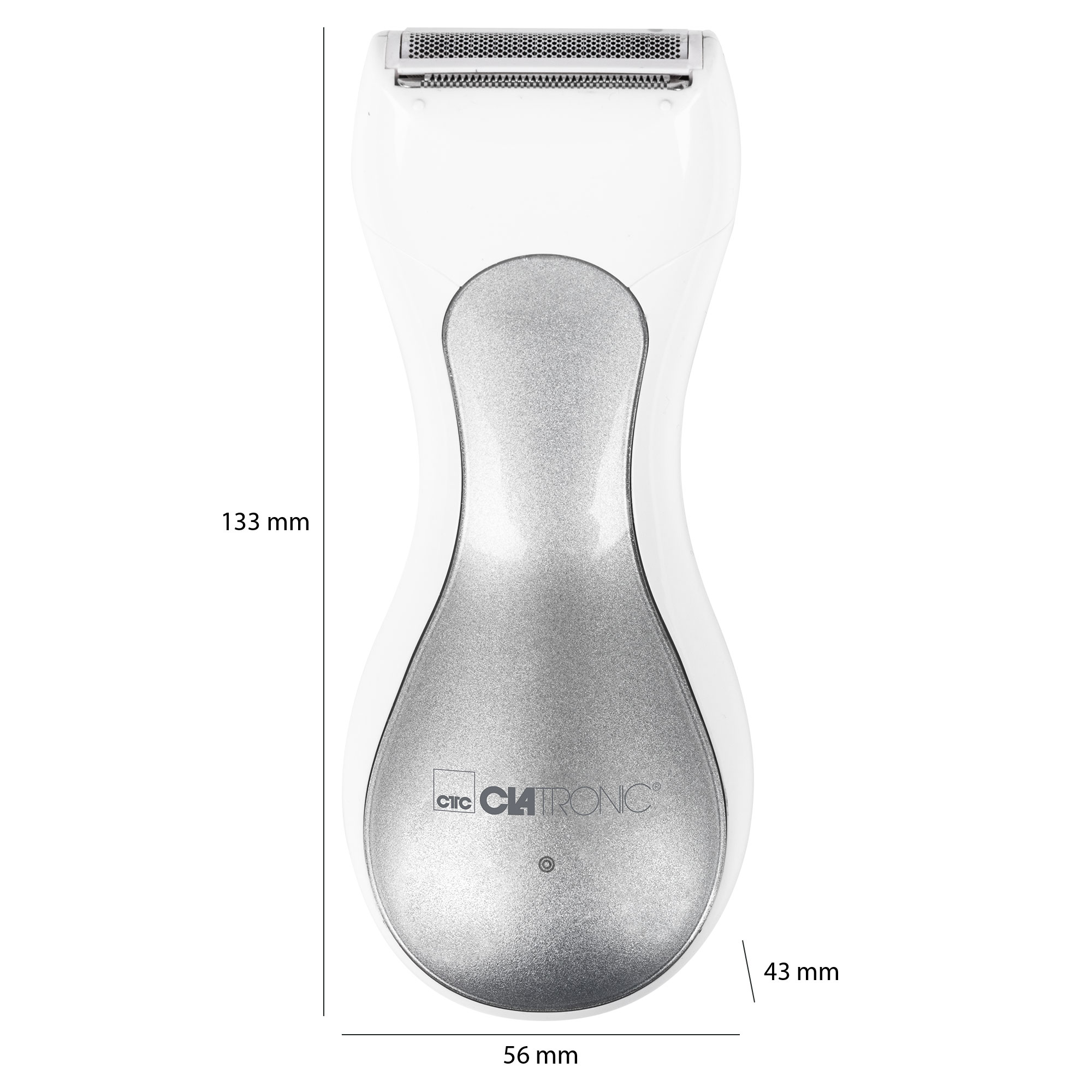 CLATRONIC LS 3658 Rasierer, Weiß/Silber