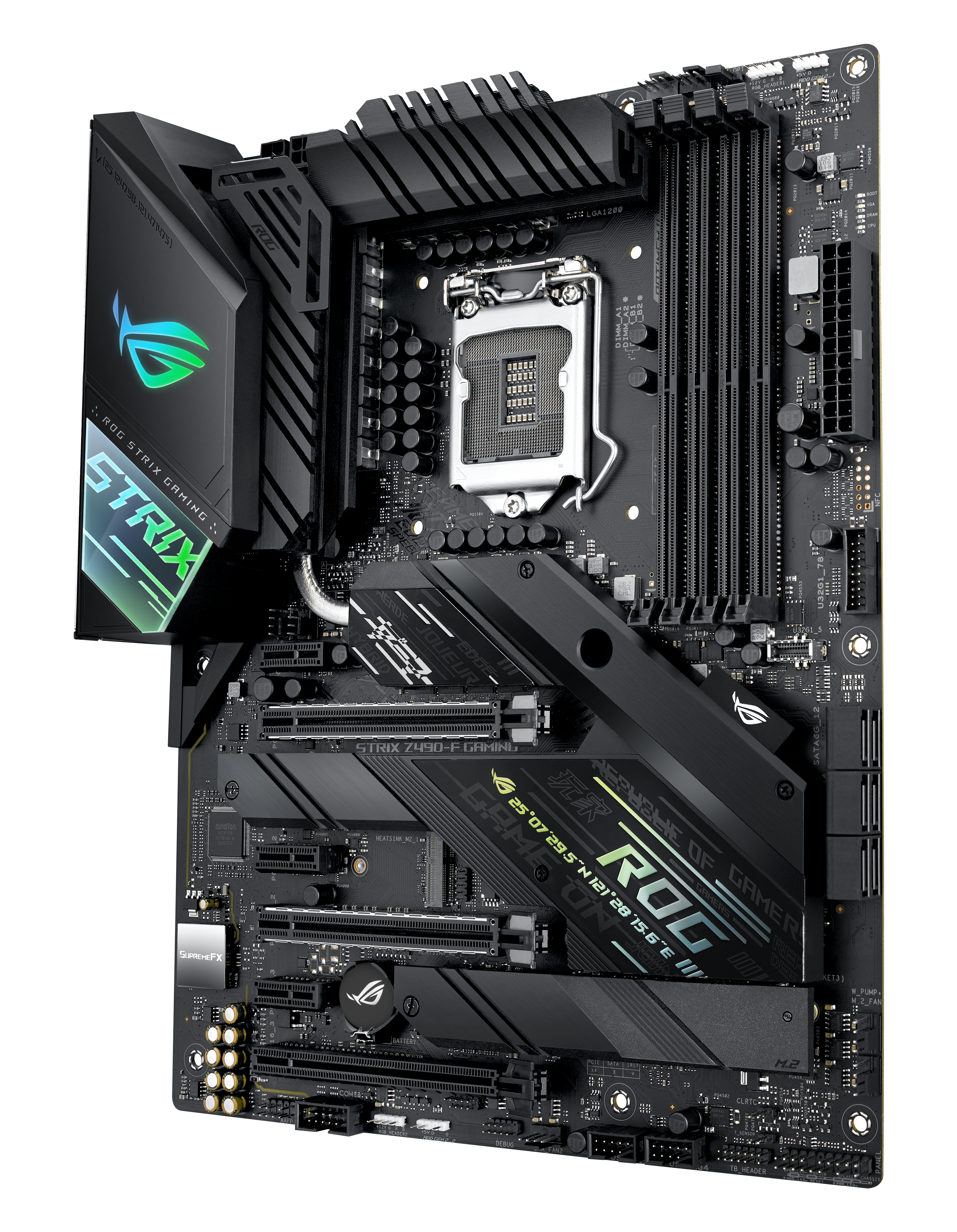 ASUS ROG STRIX Z490-F GAMING Mainboard Schwarz