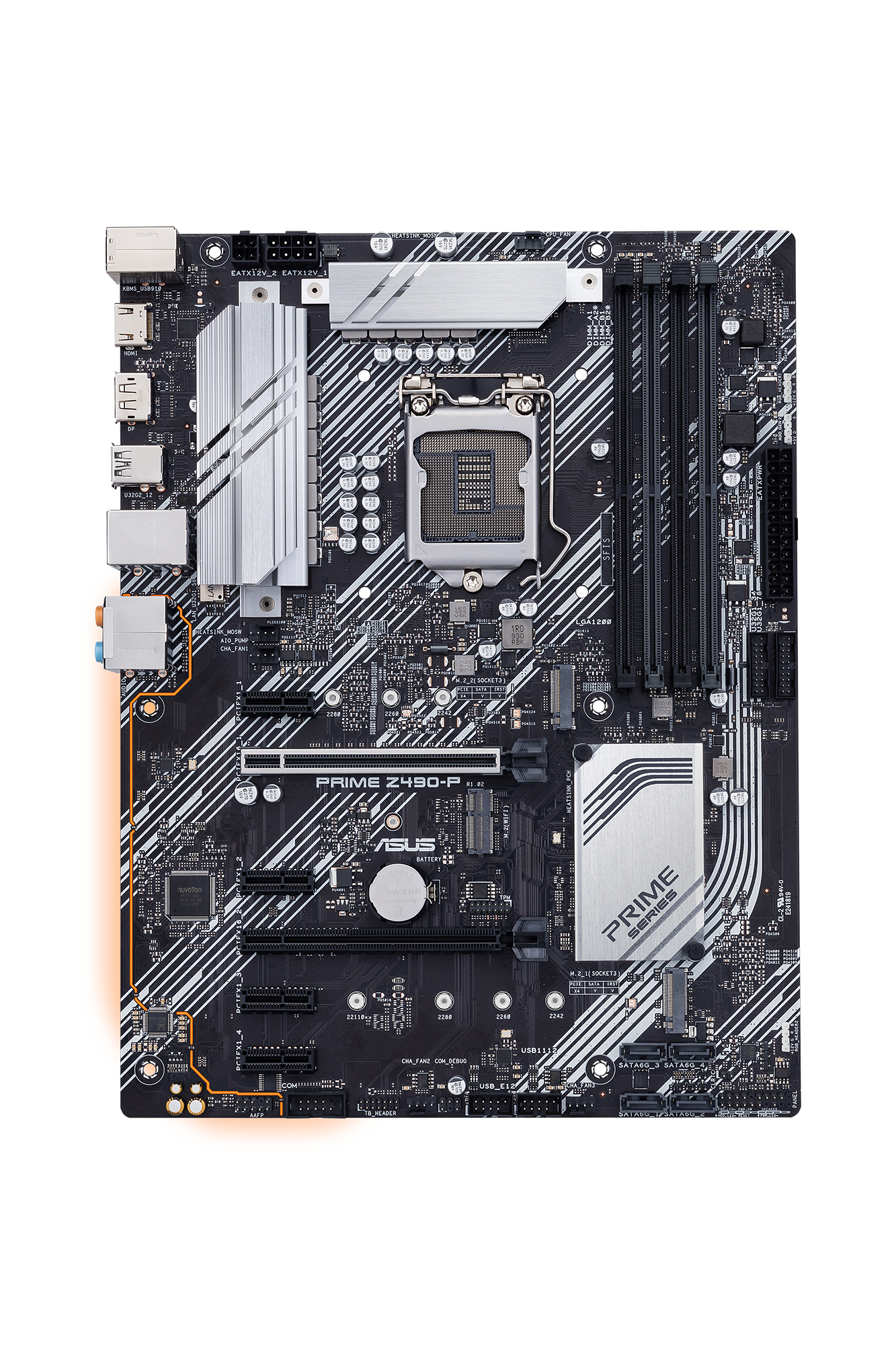 ASUS PRIME Z490-P Mainboard Schwarz