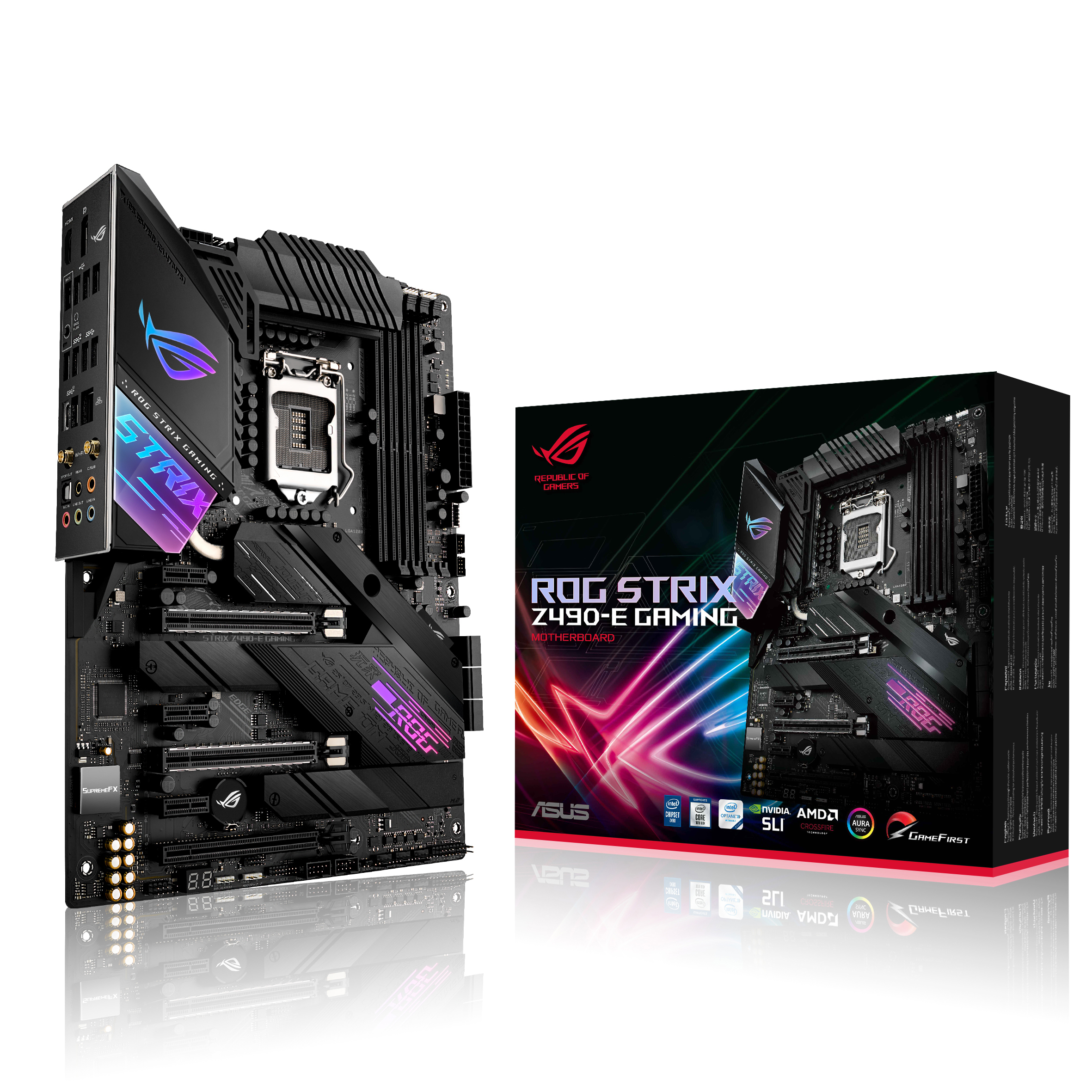 ASUS ROG STRIX Z490-E GAMING Mainboard Schwarz