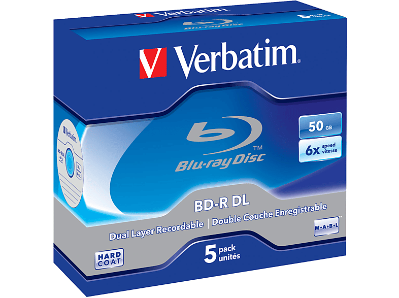 Thumbnail - VERBATIM 43748 BD-R DUAL 50GB 6X Rohling