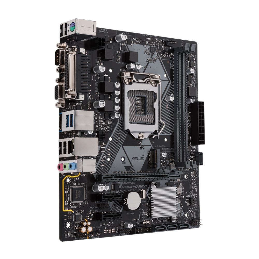 Placa base gaming - ASUS Prime H310M-D R2.0, LGA 1151 (Zócalo H4), Intel® H310 Micro ATX, Negro