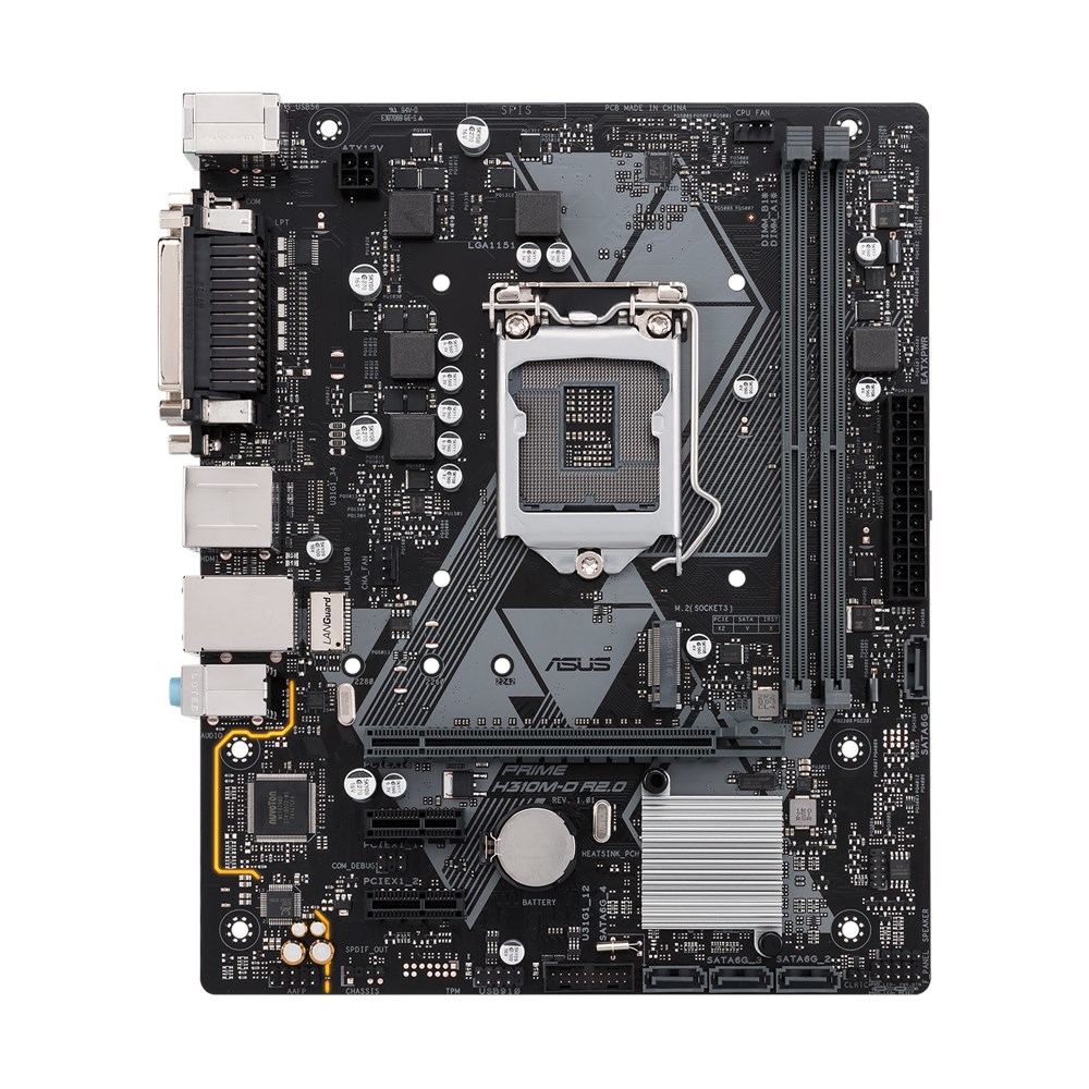 Placa base gaming - ASUS Prime H310M-D R2.0, LGA 1151 (Zócalo H4), Intel® H310 Micro ATX, Negro