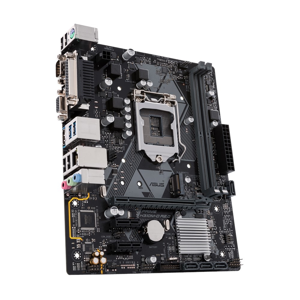 Placa base gaming - ASUS Prime H310M-D R2.0, LGA 1151 (Zócalo H4), Intel® H310 Micro ATX, Negro