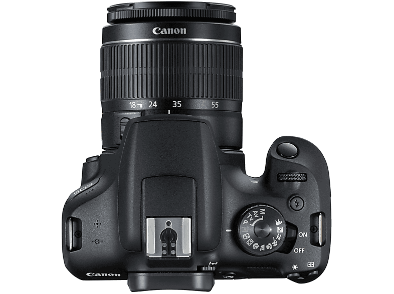 CANON EOS 2000D Kit + Tasche SB130 und Speicherkarte SD 16GB Spiegelreflexkamera, 24,1 Megapixel, 18-55 mm Objektiv (EF-S), WLAN, Schwarz
