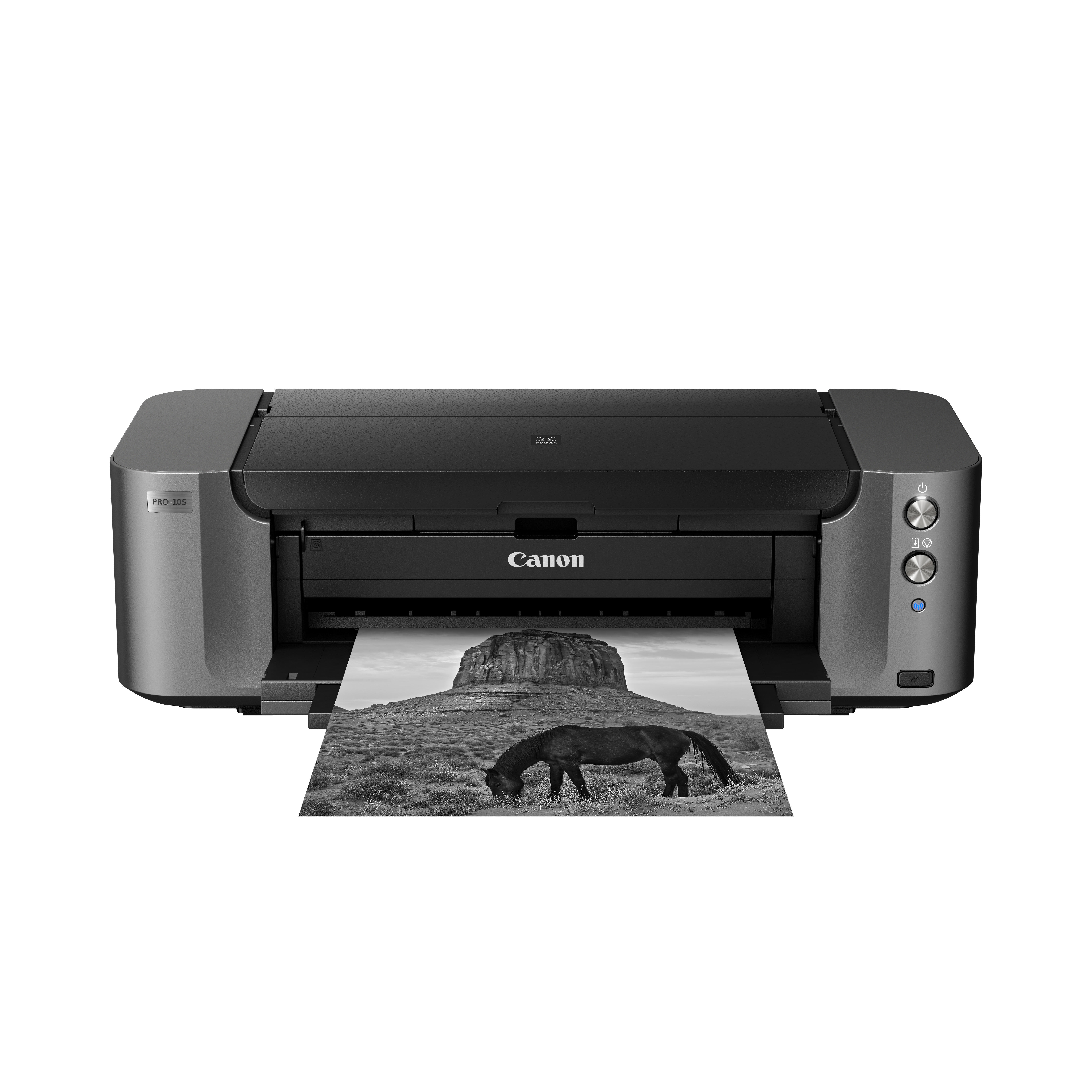 CANON Pixma Pro 10S 10 separate Tintentanks, LUCIA Pigmenttinten mit Chroma Optimizer, FINE Druckkopf mit Mikrodüsen für bis zu 4 pl feine Tintentröpfchen. Tintenstrahldrucker WLAN