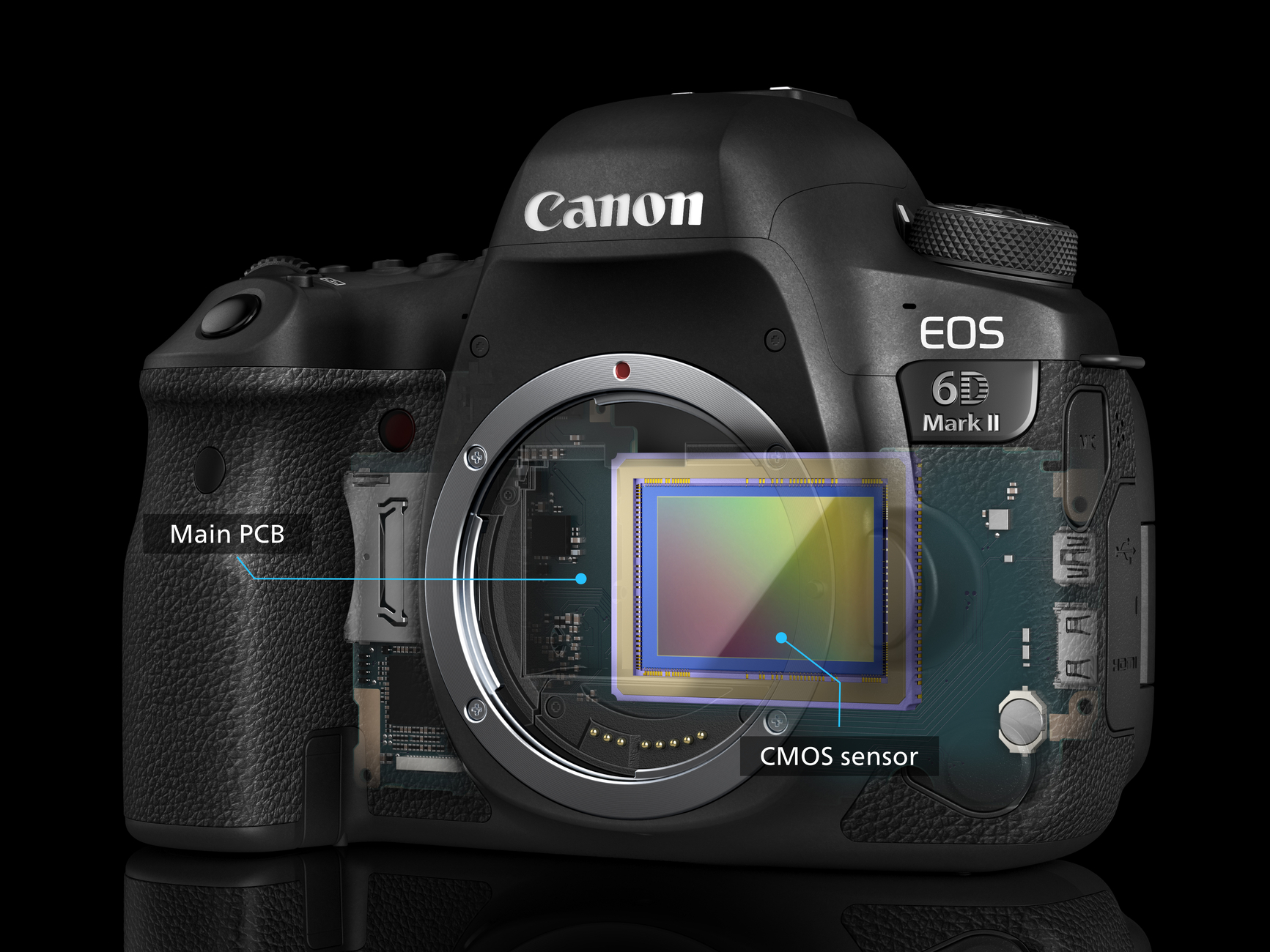 Canon EOS 6d mark2 ボディ CANON EOS 6D Mark II Body Spiegelreflexkamera, 26,2 Megapixel