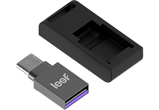 LEEF Bridge - Clé USB  (128 GB, Gris/Noir)