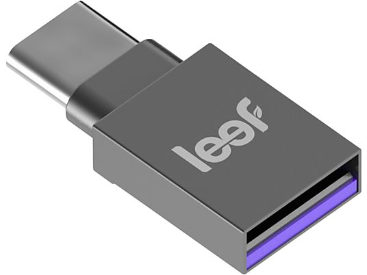 LEEF Bridge - USB-Stick  (128 GB, Grau/Schwarz)