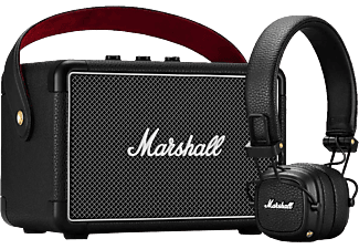 MARSHALL Kilburn II + Major III Summer Bundle - Bluetooth Lautsprecher + Bluetooth Kopfhörer (Schwarz)