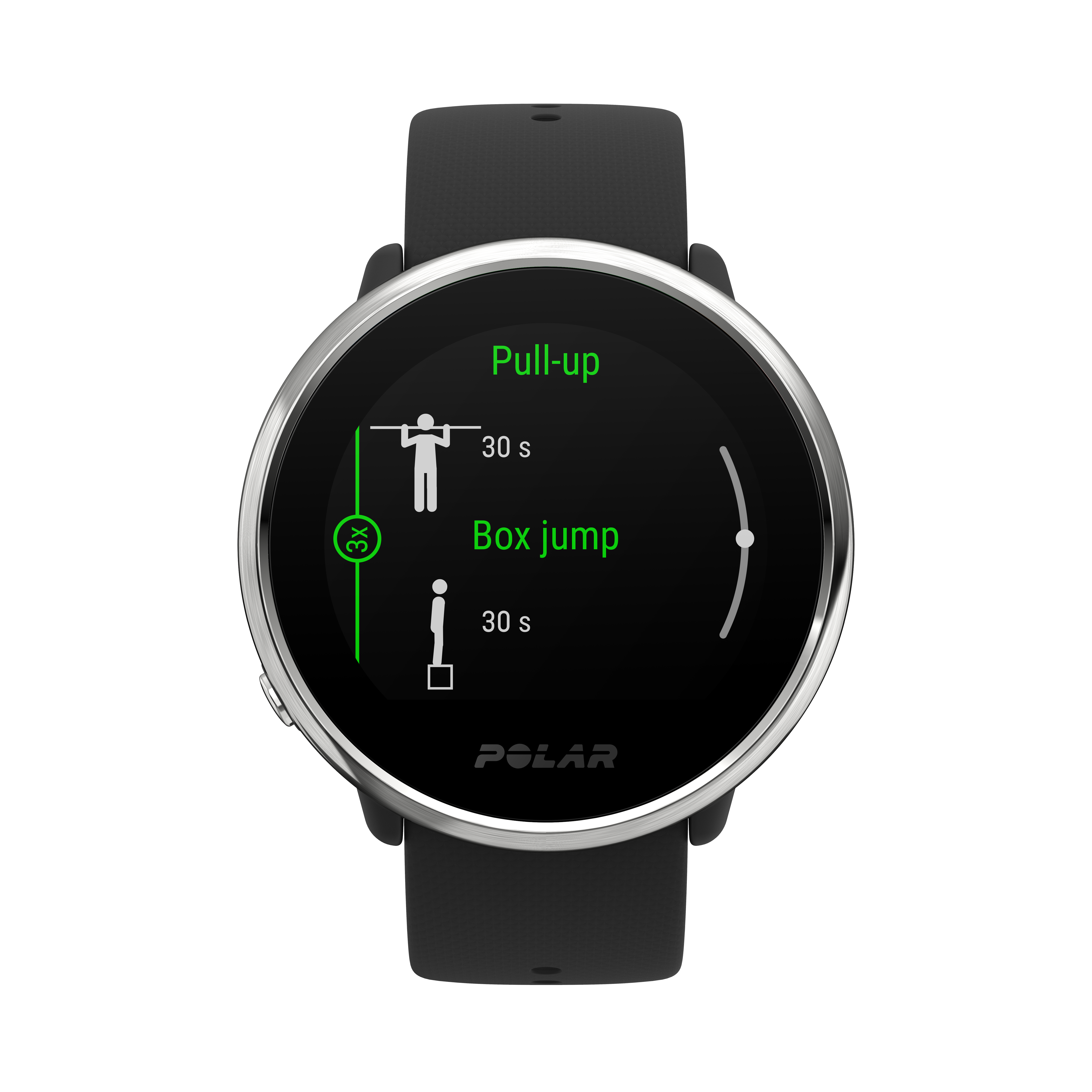 POLAR Ignite Fitnessuhr TPU, S, Schwarz