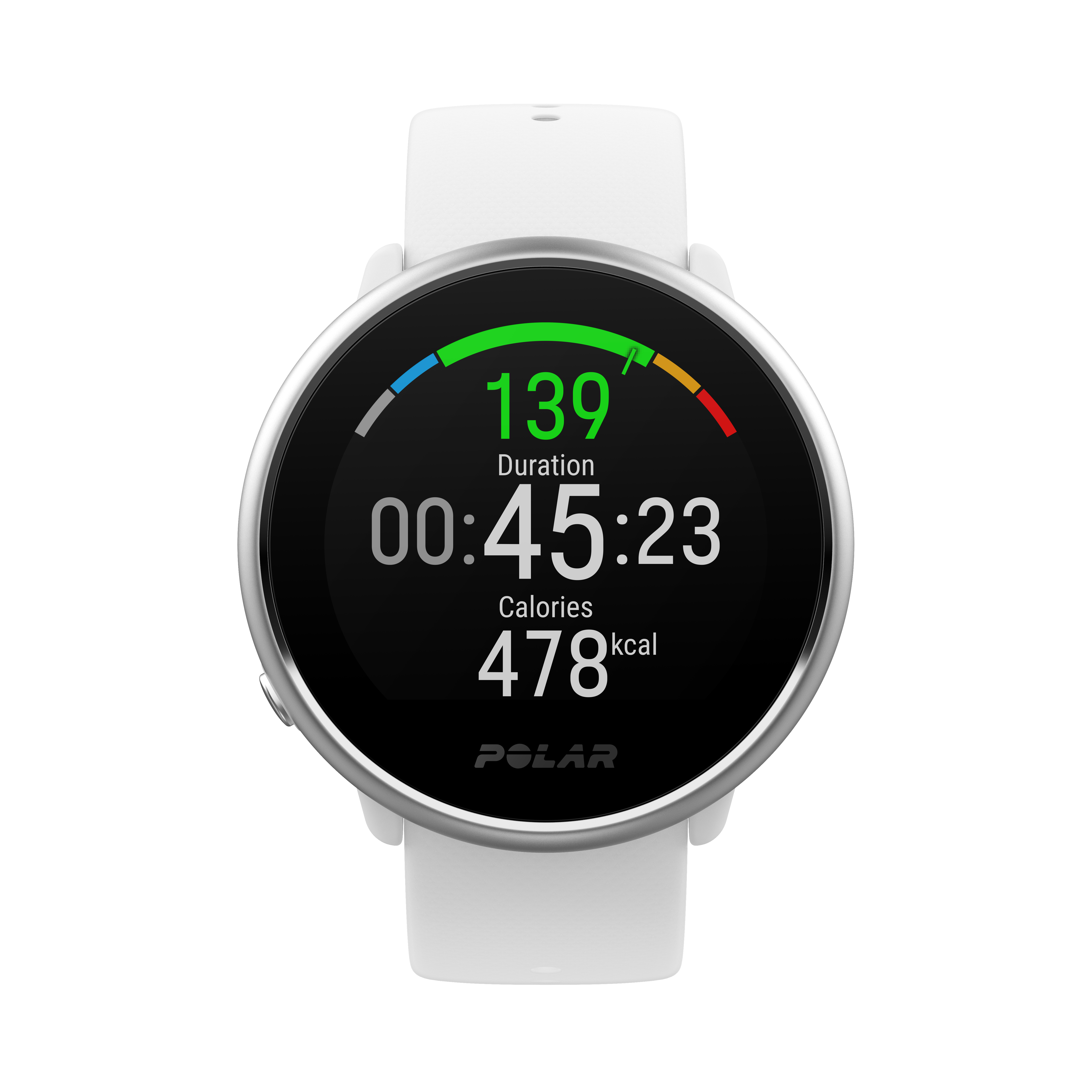 POLAR Ignite Fitnessuhr Silikon, M/L, Weiß