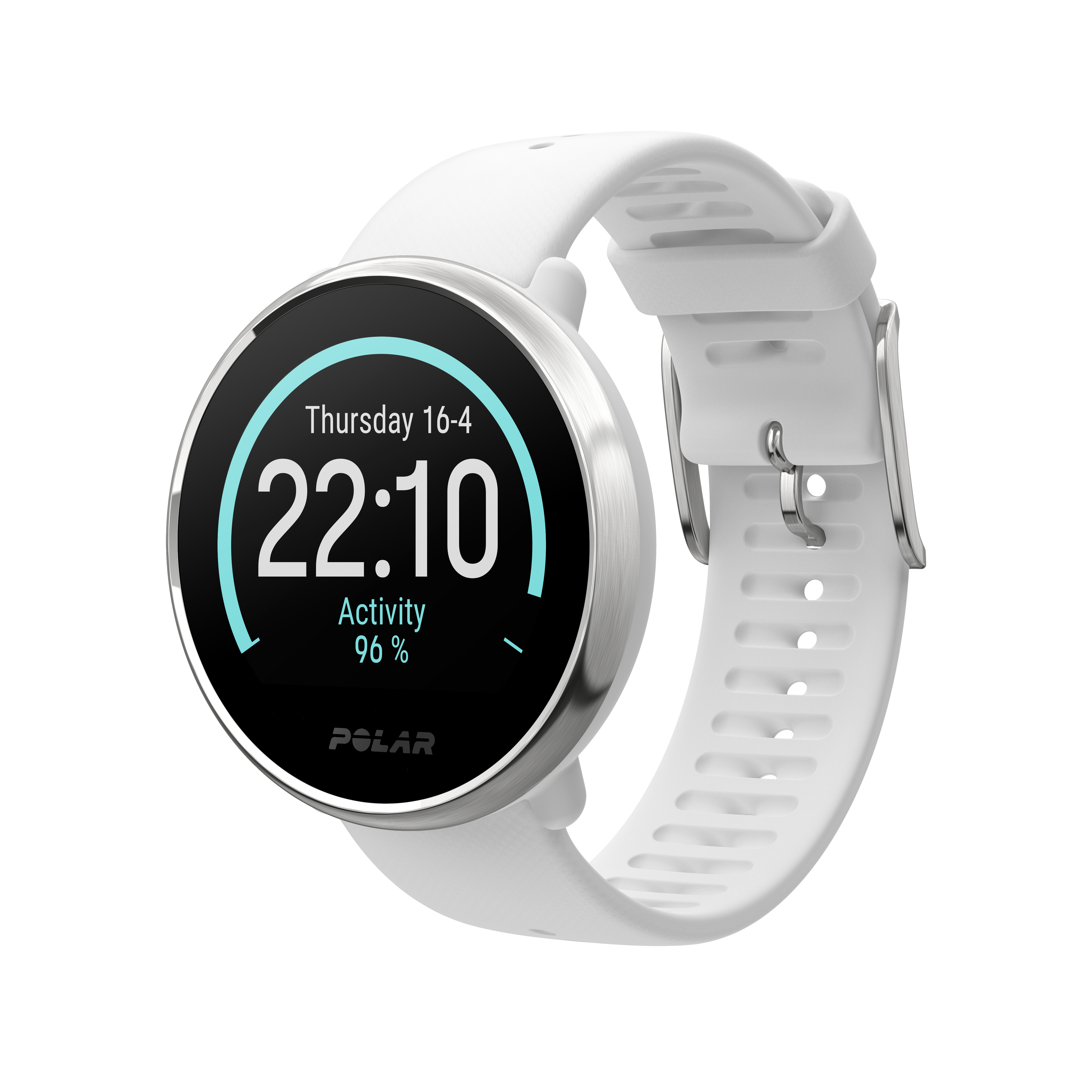 POLAR Ignite Fitnessuhr Silikon, M/L, Weiß