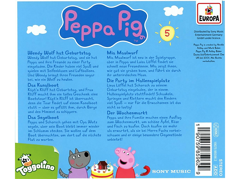 Thumbnail - Peppa Pig Hörspiele - Hörspiele: Wendy Wolf hat Geburtstag (CD)