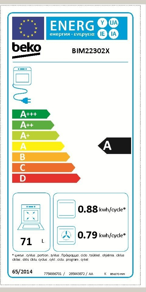 BEKO BIM-25302 X beépíthető sütő