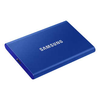 T7 SSD, Indigo Festplatte, SSD extern, 2 PC/Mac SAMSUNG TB blue Portable
