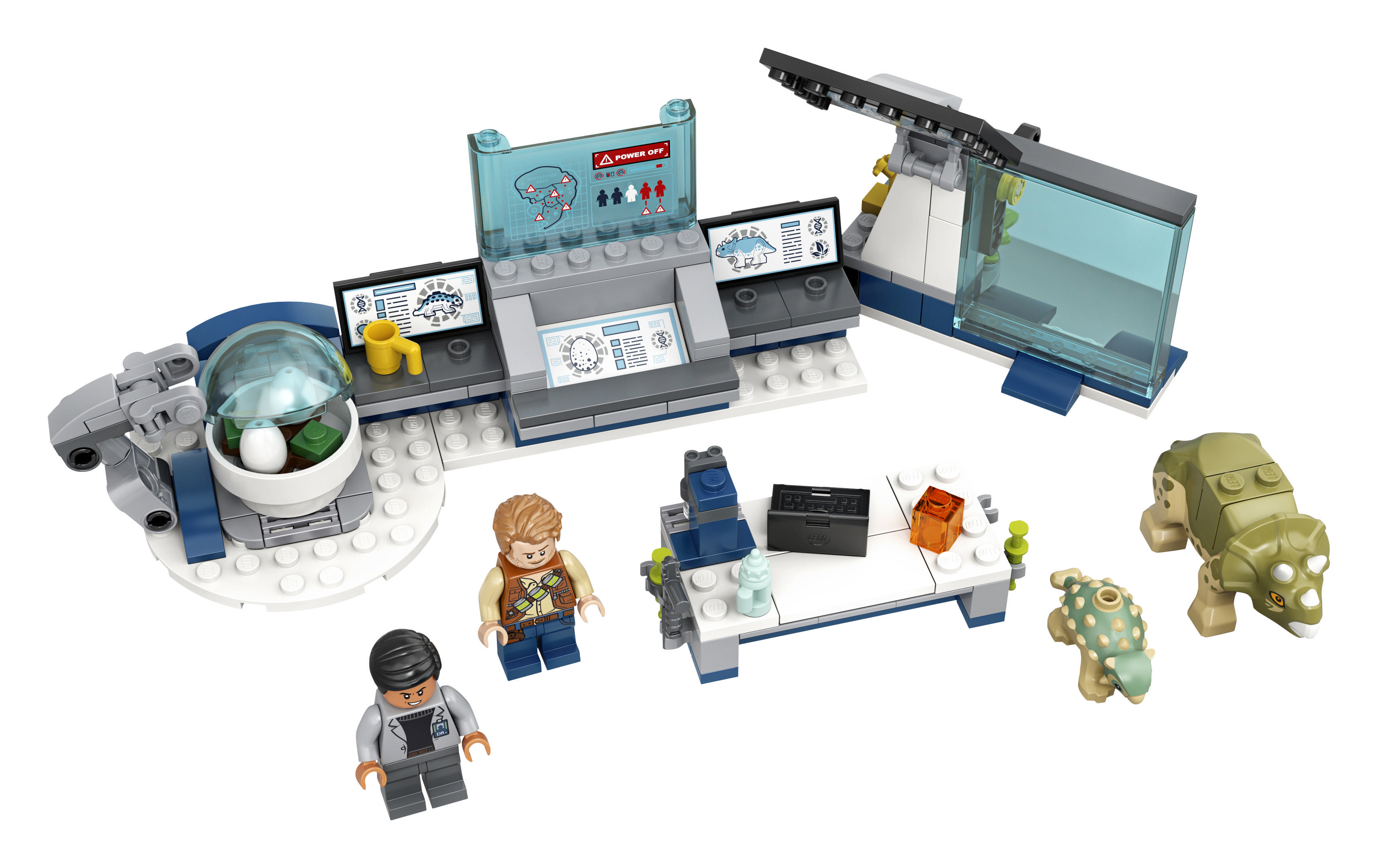 LEGO 75939 Dr. Wus Labor: Ausbruch der Baby-Dinosaurier Bausatz, Mehrfarbig