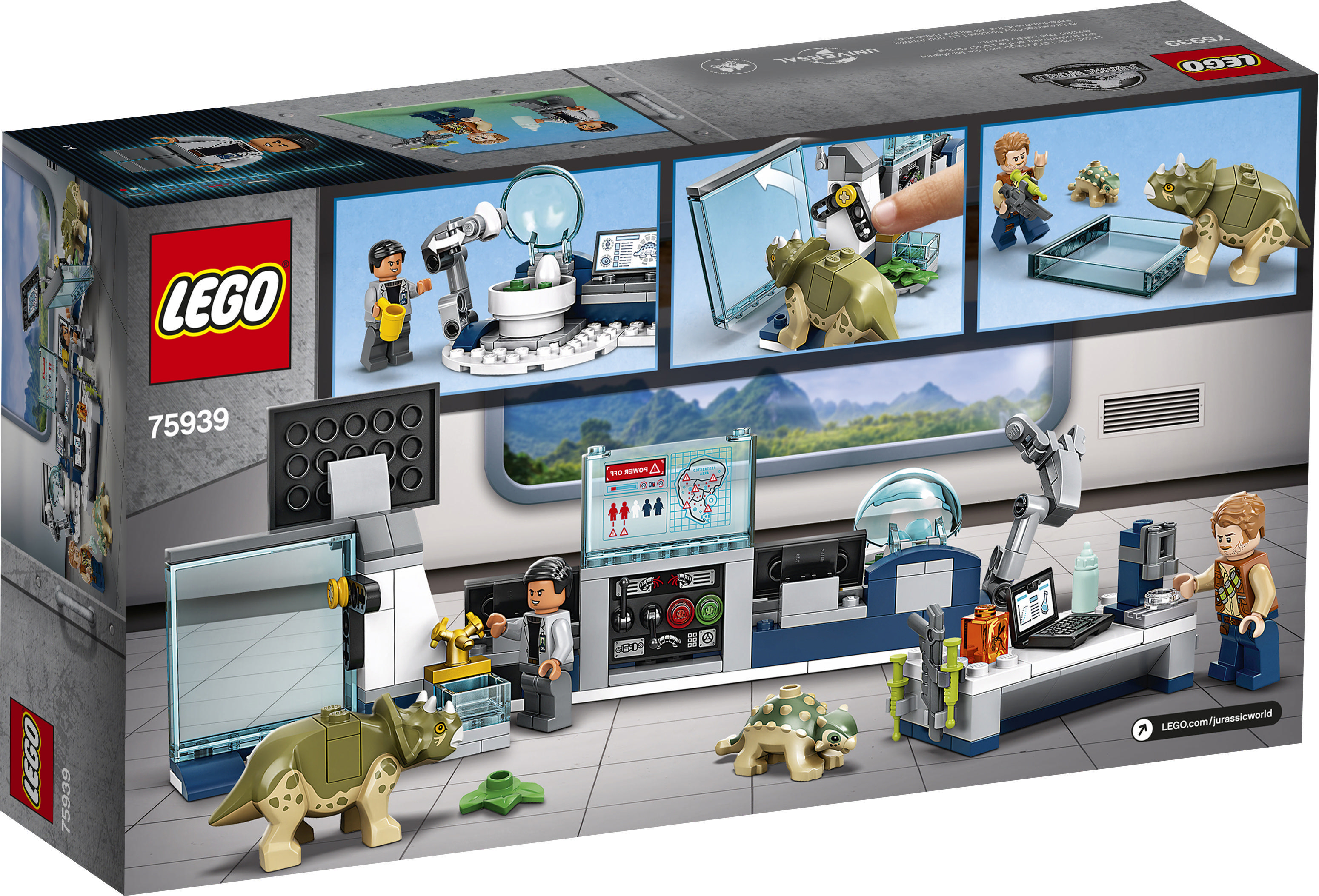 LEGO 75939 Dr. Wus Labor: Ausbruch der Baby-Dinosaurier Bausatz, Mehrfarbig
