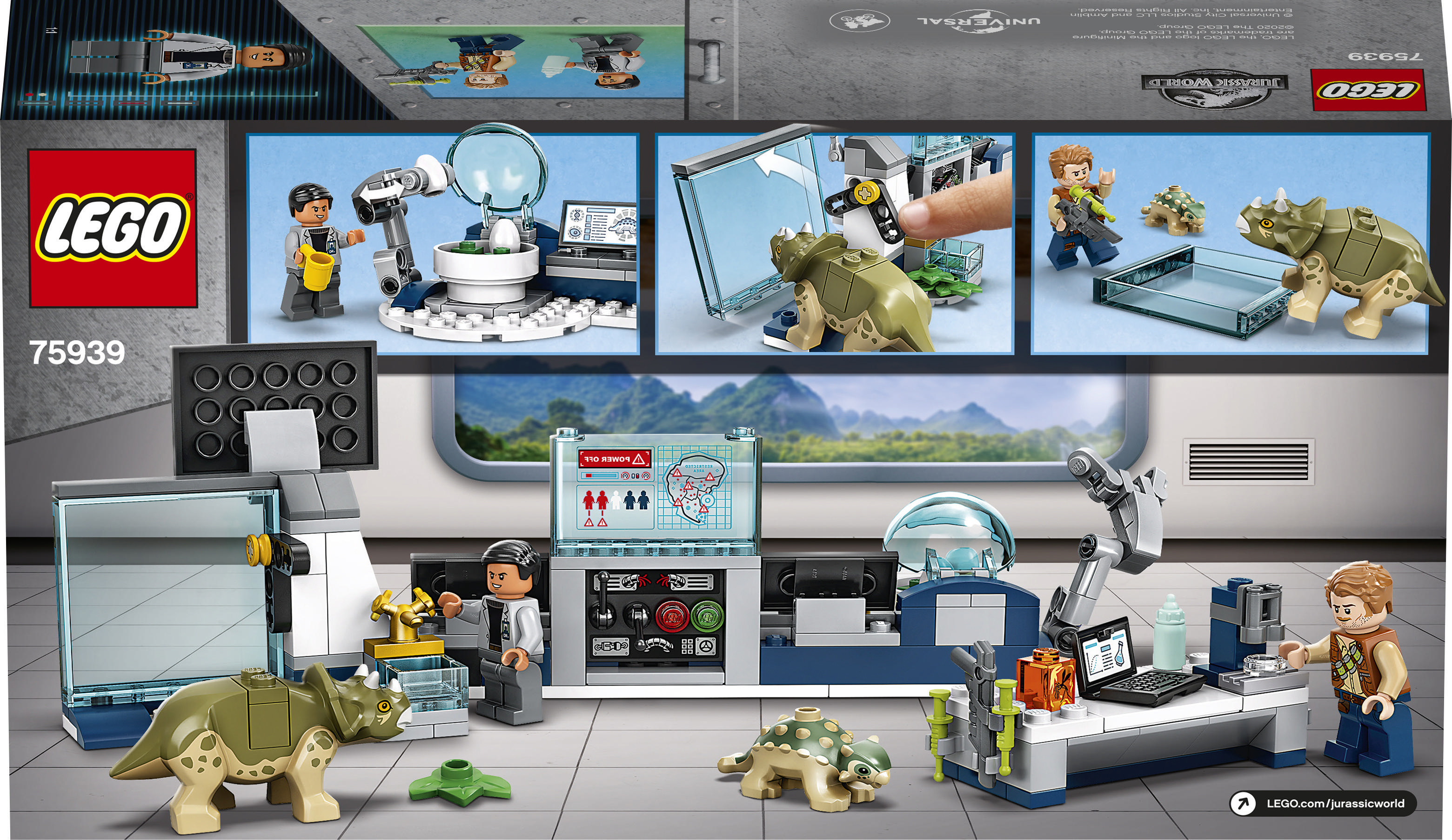 LEGO 75939 Dr. Wus Labor: Ausbruch der Baby-Dinosaurier Bausatz, Mehrfarbig