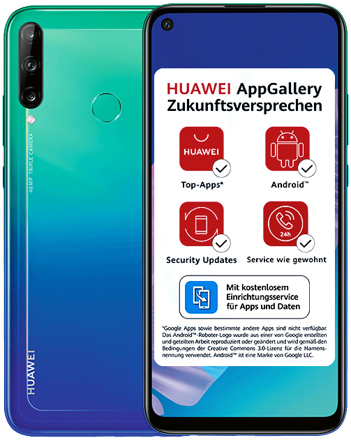 HUAWEI P40 lite E 64 GB Aurora Blue Dual SIM