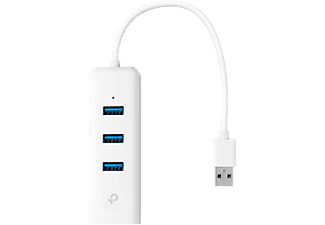 TP-LINK UE330 - Hub et Adaptateur USB vers Gigabit Ethernet, Blanc