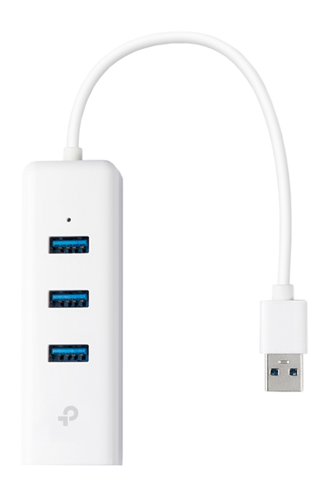 TP-LINK UE330 - Hub e Adattatore USB a Gigabit Ethernet, Bianco