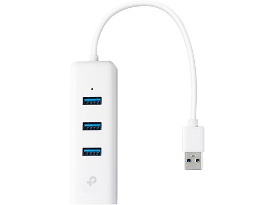 TP-LINK UE330 - Hub e Adattatore USB a Gigabit Ethernet, Bianco