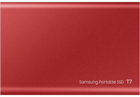 Disque dur SSD externe SAMSUNG Portable 1To T7 1To rouge métallique