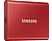 SAMSUNG Disque dur externe SSD portable T7 500 GB Rouge (MU-PC500R/WW)