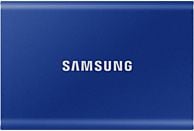 SAMSUNG Disque dur externe SSD portable T7 500 GB Bleu (MU-PC500H/WW)