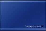 SAMSUNG Disque dur externe SSD portable T7 500 GB Bleu (MU-PC500H/WW)