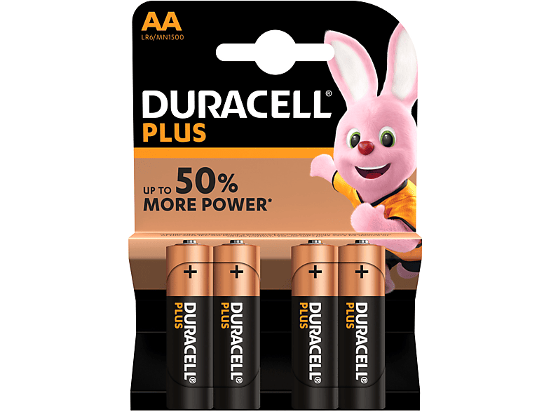 Pilas AA - Duracell Plus Power AA, 4