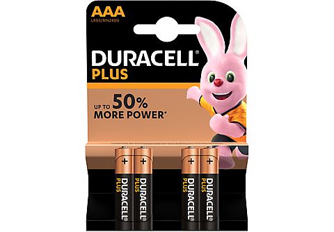 Pilas AAA - Duracell Plus Power LR03, 4