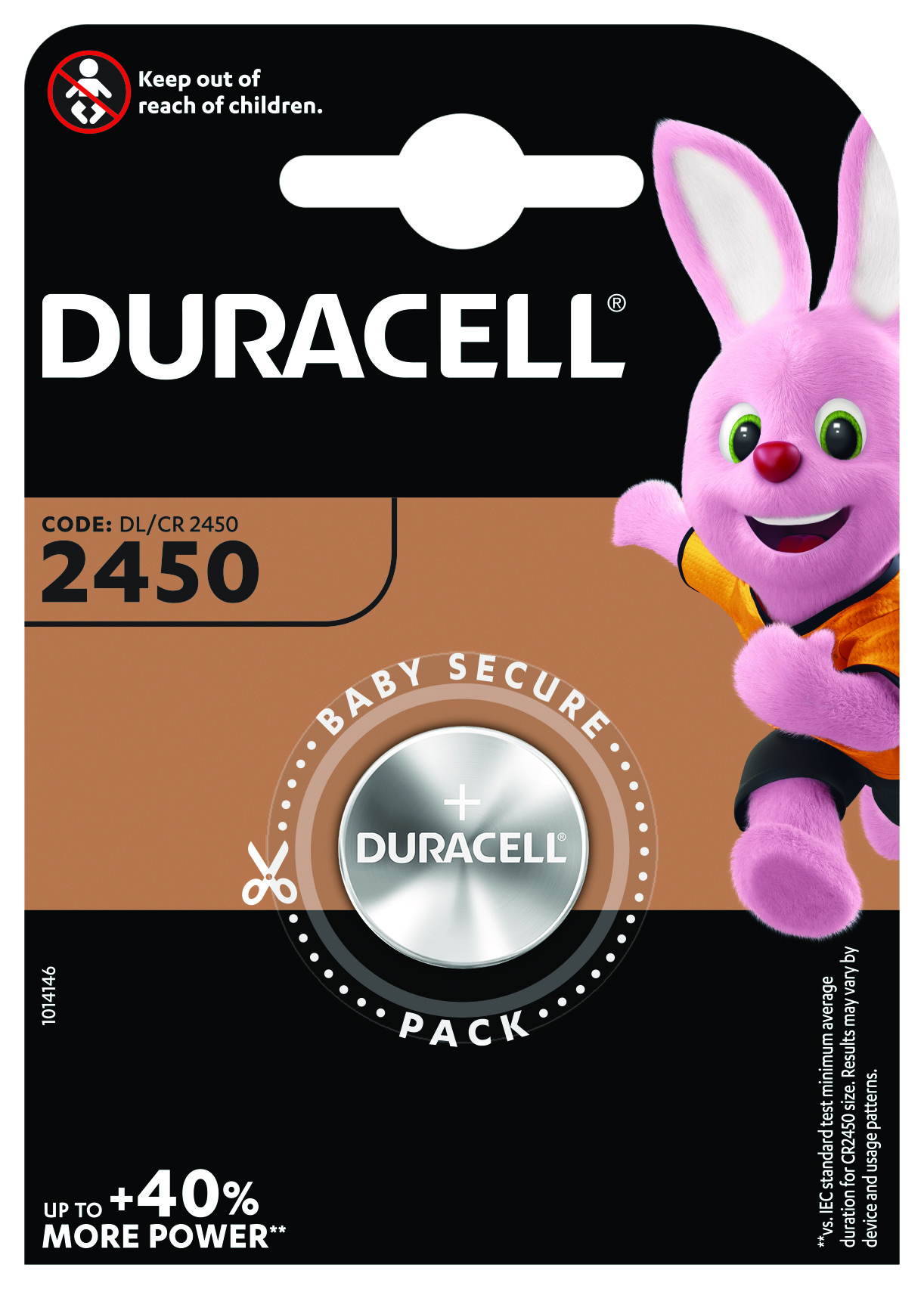 Pilas botón - Duracell 2450, 1 unidad, 3 V DL2450/CR2450, Plata