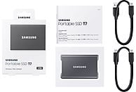 SAMSUNG Disque dur externe SSD portable T7 2 TB Gris (MU-PC2T0T/WW)