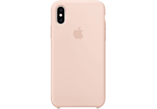 APPLE iPhone XS szilikon tok, rózsaszín (Pink Sand)