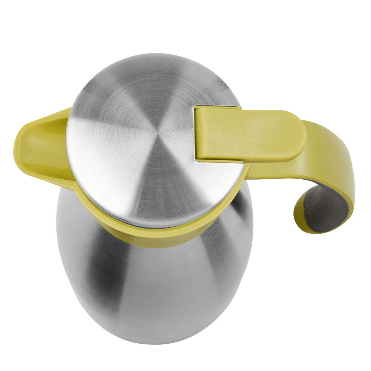 EMSA 512575 Soft Grip Isolierkanne Silber/Grün