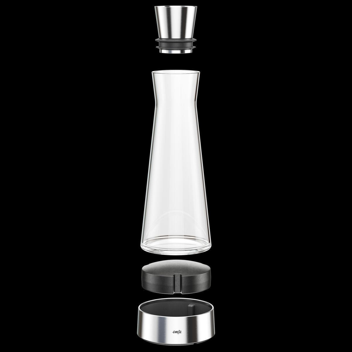 EMSA 514223 Flow Slim Karaffe Edelstahl/Transparent