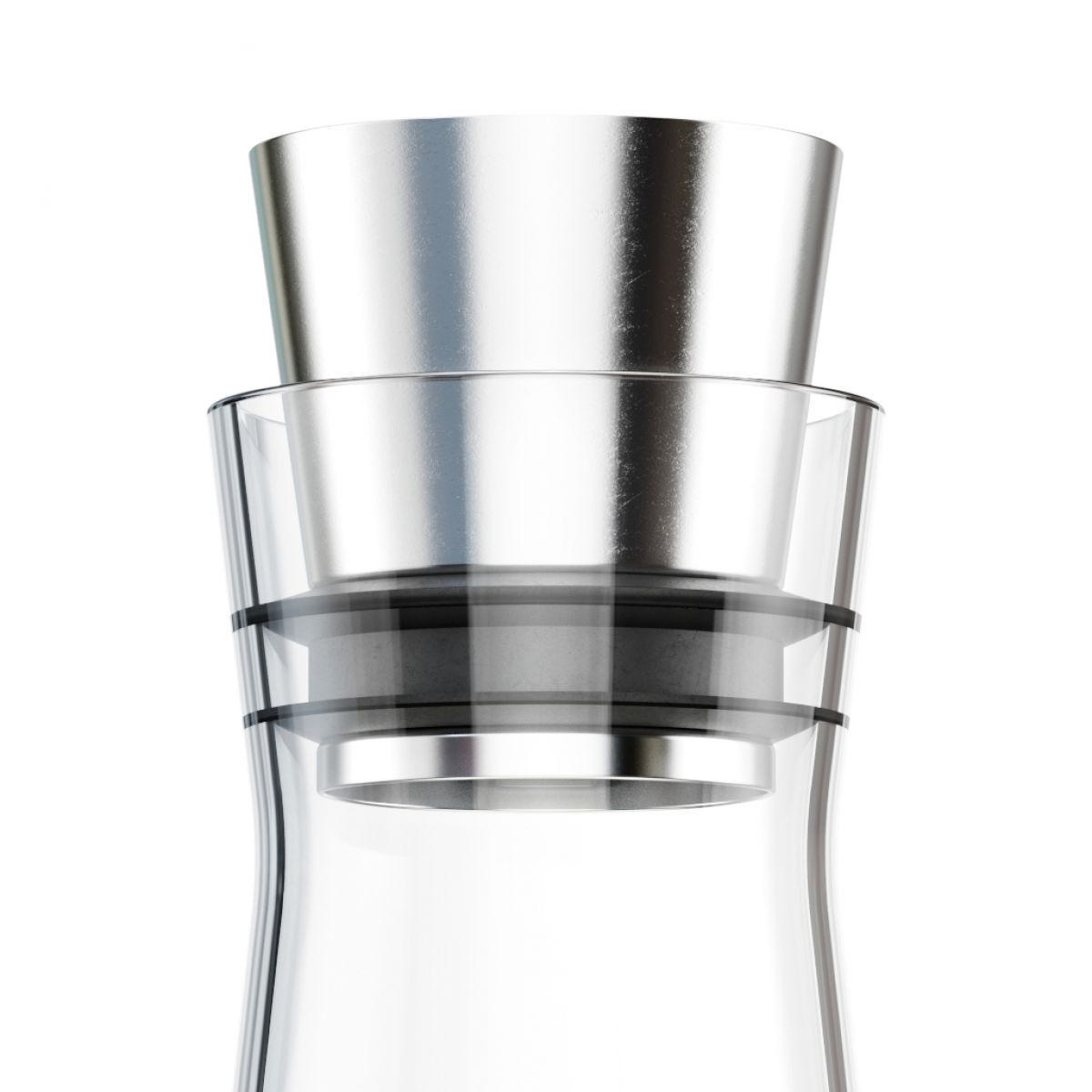 EMSA 514223 Flow Slim Karaffe Edelstahl/Transparent