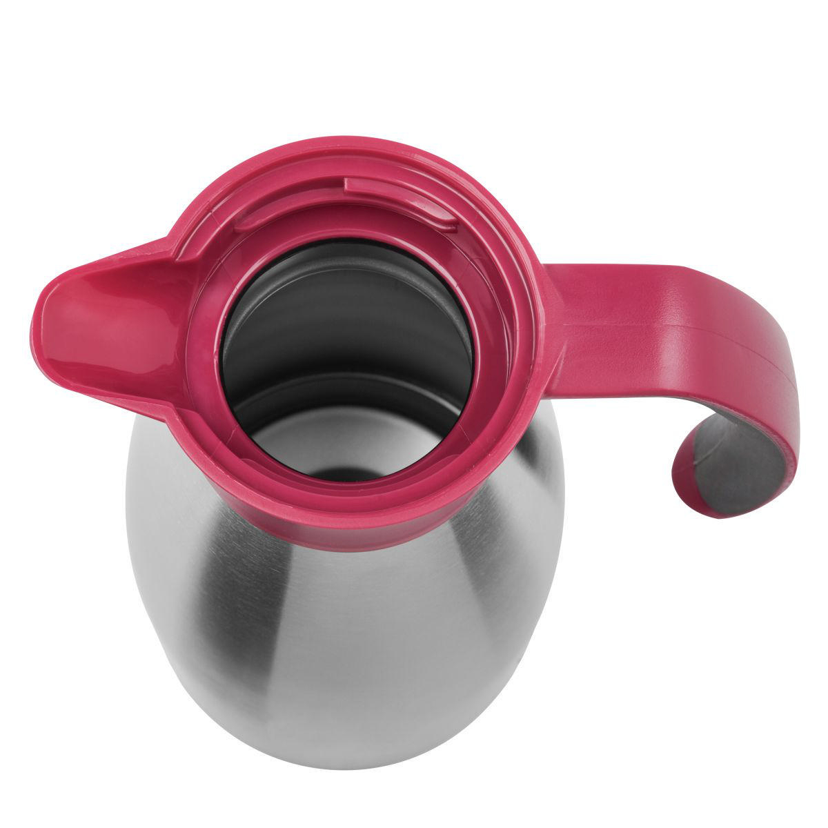 EMSA 512576 Soft Grip Isolierkanne Himbeer/Edelstahl
